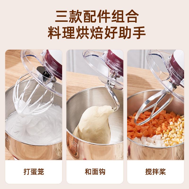 顺E-1063C然063厨师机家拌用商用烘焙揉面和鲜面打蛋奶一体搅机料