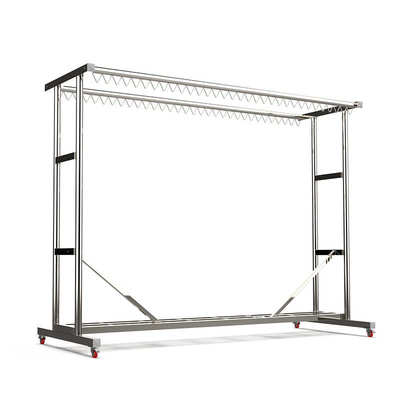 家用落地晾衣架室外可移动晾晒架室内挂晒架晒腊肉架子阳台晾衣杆