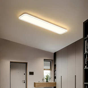 新款 过道吸顶灯衣帽间走廊led长条门厅简约现代长方形阳台玄关灯