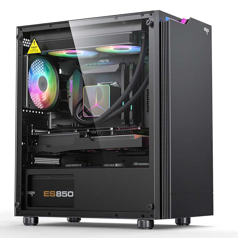 爱国者V12/V13/V60/W60台式电脑主机箱支持MATX主板侧透支持水冷