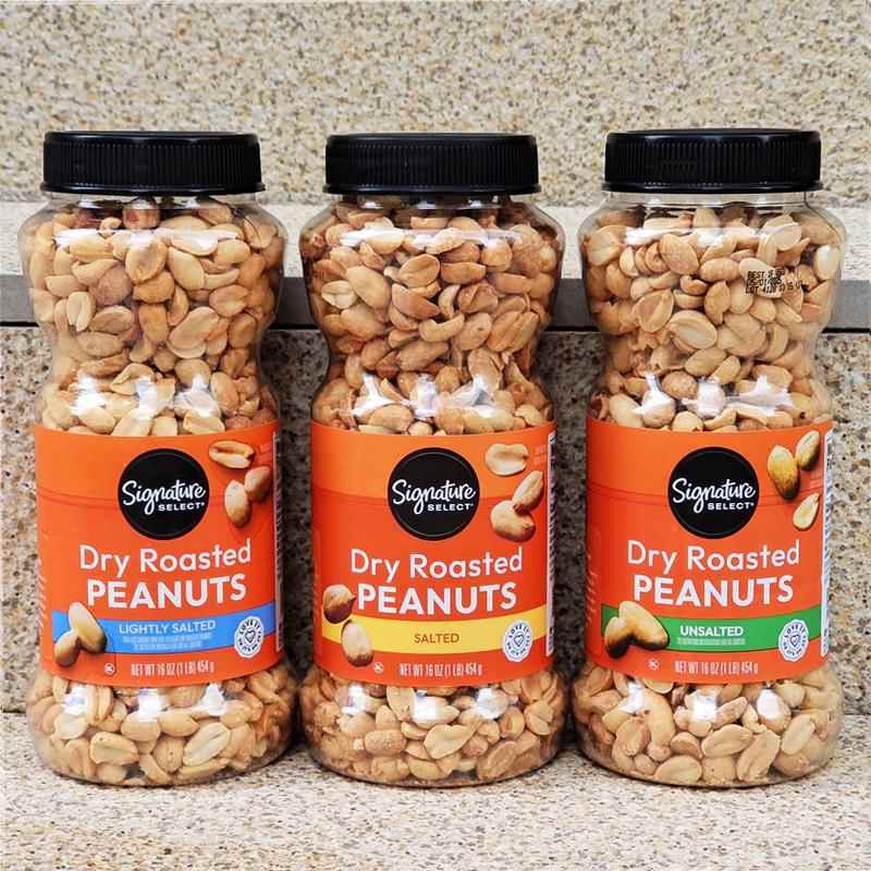 美国进口烘烤花生仁即食盐焗去皮花生DRY ROASTED PEANUTS SALTED