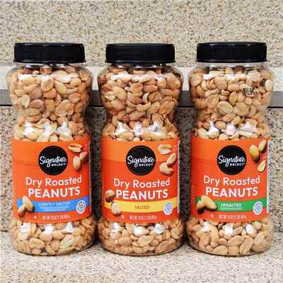 美国进口烘烤花生仁即食盐焗去皮花生DRY ROASTED PEANUTS SALTED