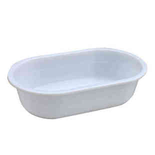 万尊加厚塑料盆水盆废液盆长盆养殖盆多功能物料盆白色103 26c