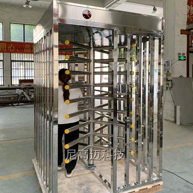 不锈钢单项导流闸门,地铁车站景区出口手动旋转单向门,小区刷卡栅