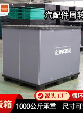 可堆汽叠配周转塑料围UAC板仓箱大物流型储高承重循环围板箱