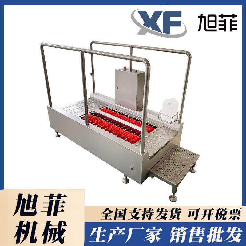 进出车间食品厂洗靴机 自动感应鞋底刷洗机 清洗靴底机器