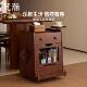 梵瀚实木可移动小推车置物架家用客厅放书零食茶水沙发边几床头柜