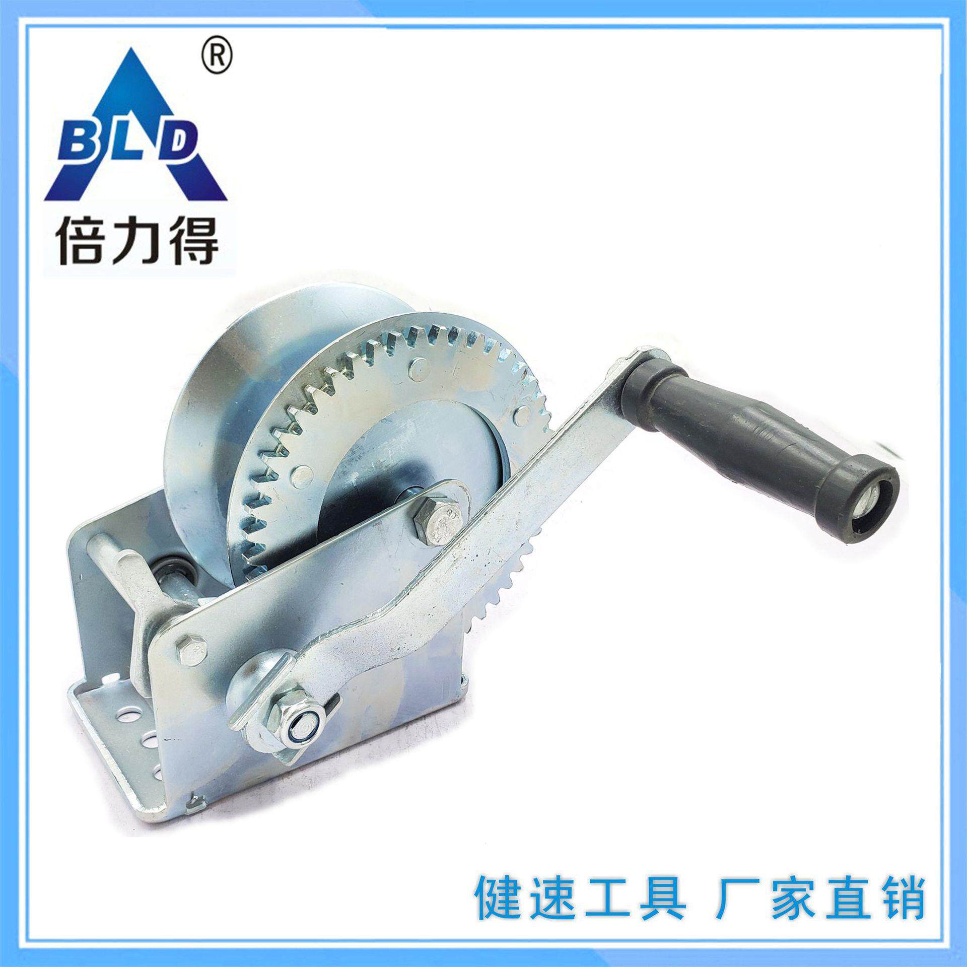 手动绞盘1600磅起重工具无钢丝绳织带小吊机家用工厂用