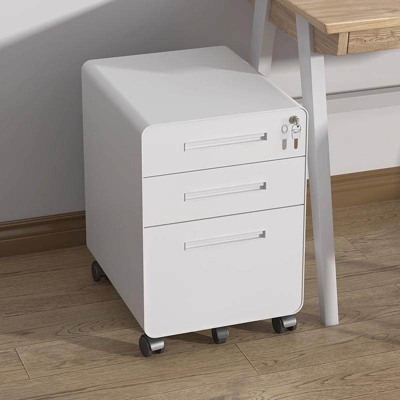 桌下移动活动文件柜带锁办公室三抽屉储物铁皮矮柜打印机收纳柜子,商业/办公家具,办公储物柜,淘宝优惠券,粉丝福利购,淘宝优惠卷