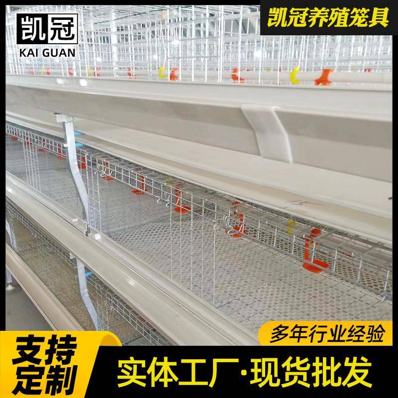 元宝型三层两门肉鸡笼自动化养鸡设备养殖场框架笼热镀锌鸡笼厂家