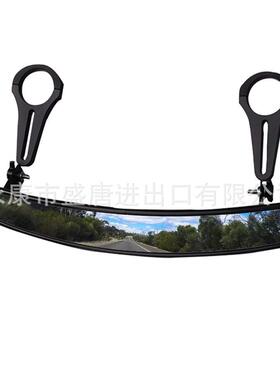 GOOFIT15英寸宽后视图中心镜凸设计，带有1.75英寸的夹具橡胶垫圈