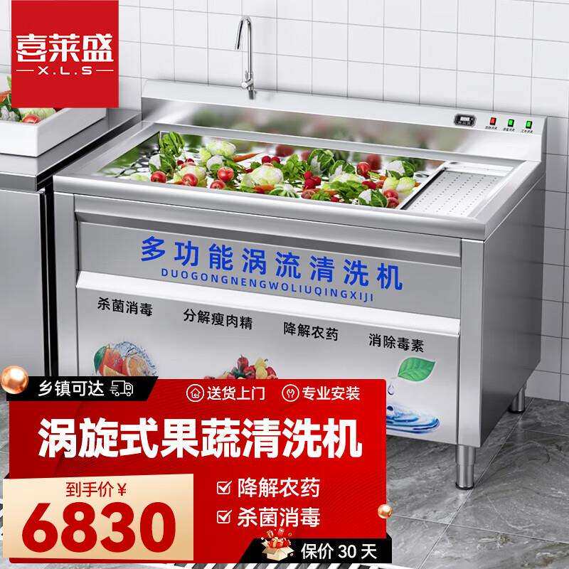 商用洗菜机多功能涡流清洗机水果蔬菜肉类清洗机气泡消毒洗菜机