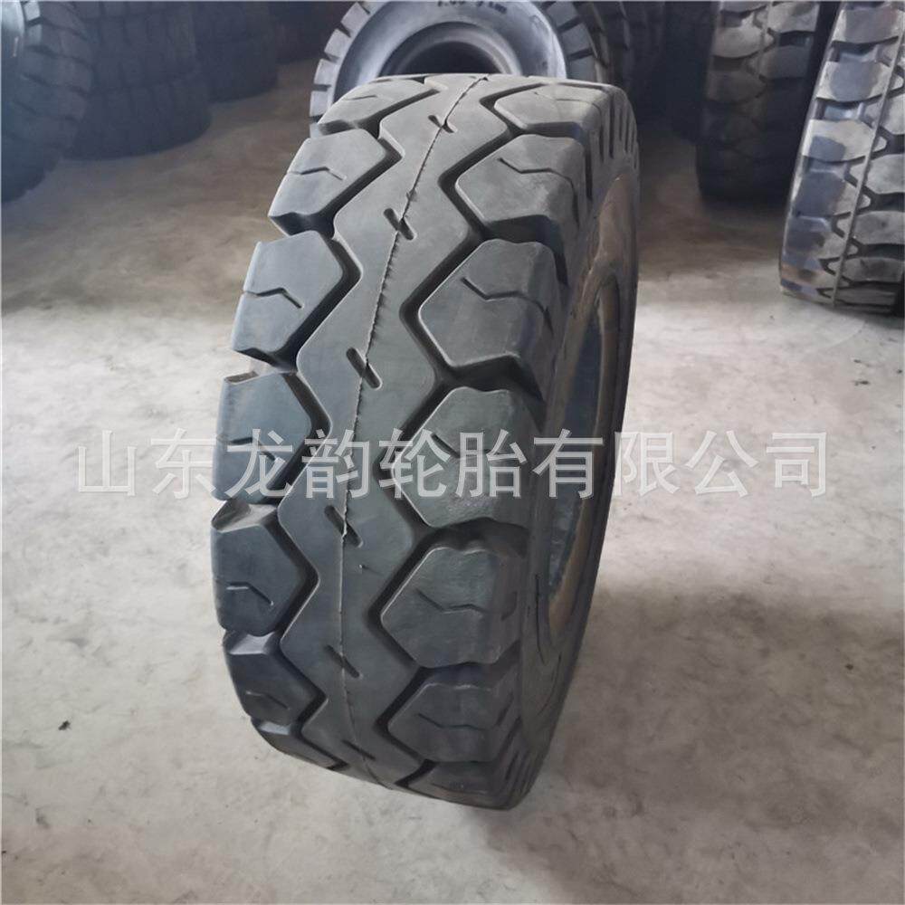 23x9-10林德型叉车轮胎前轮23x9-10后轮27x10-12叉车实心工程轮胎