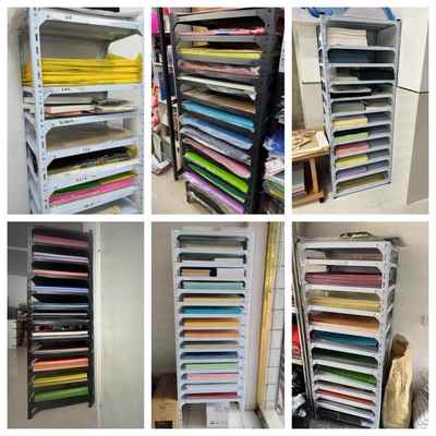 卡纸架画室置物架4开纸幼儿园卡纸收纳架包装架纸张多层货架画纸