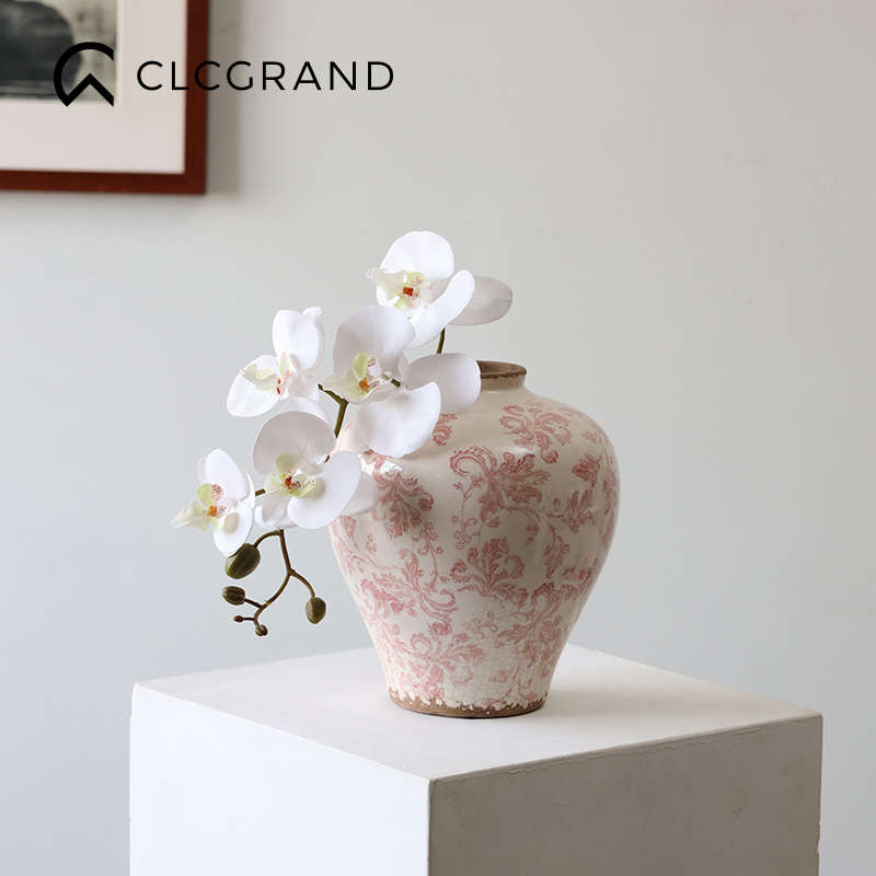 陶瓷花瓶摆件客厅高级感青花瓷插干花装饰花器中式玄关电视柜摆设