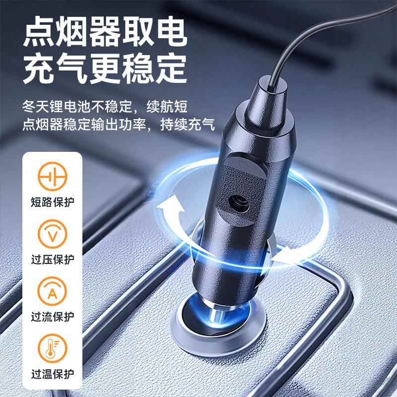 式打气轿泵小车便携汽车用轮胎大功率动双缸车用1电2GJAv车载充气