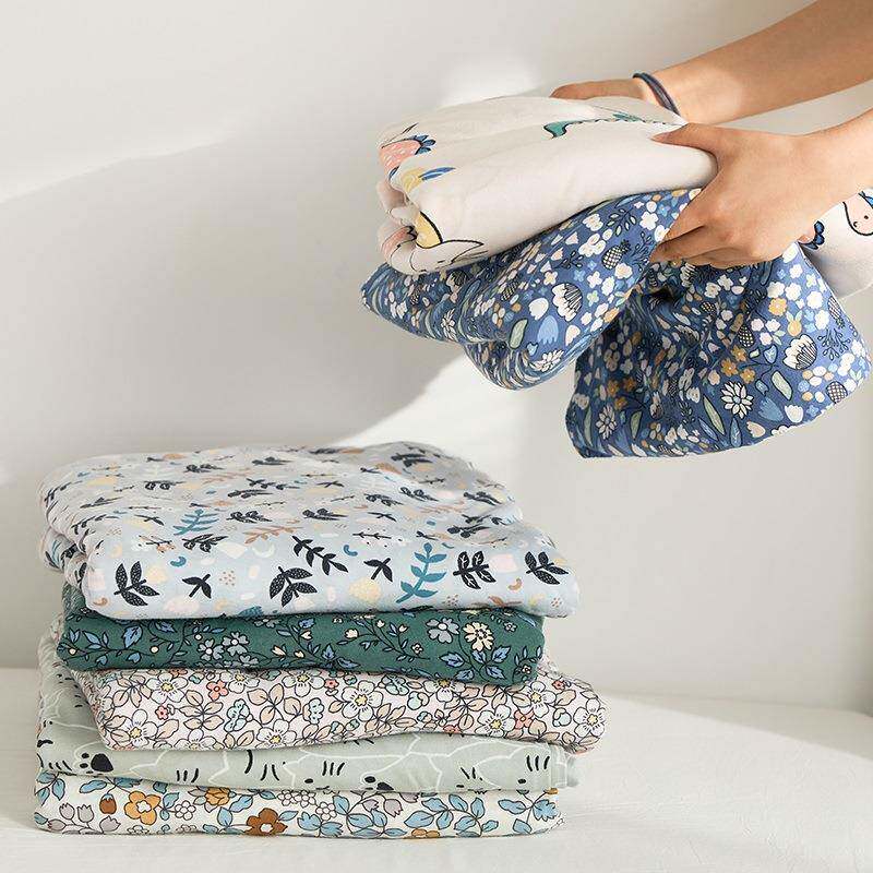 A类全棉被套单品 田园碎花清新纯棉裸睡天竺棉被罩拉链单件