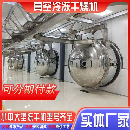 水果冻干机器 蔬菜真空冷冻干燥机 冻干中草药宠物肉制品设备