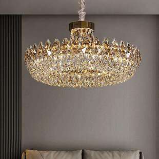 铧锒卧室水晶吊灯2026新款 现代奢华房间吊灯高端设计主卧水晶灯具