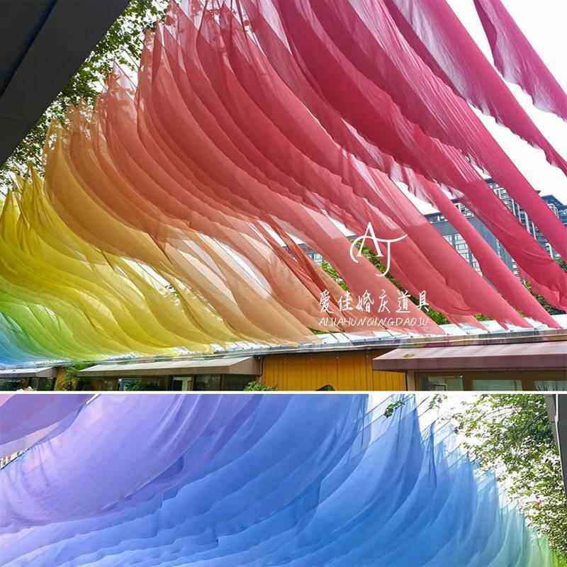 网红风动吊顶纱幔餐厅民宿装饰吊顶酒店户外景区纱幔海边风动纱幔,节庆用品/礼品,吊顶纱幔,淘宝优惠券,粉丝福利购,淘宝优惠卷