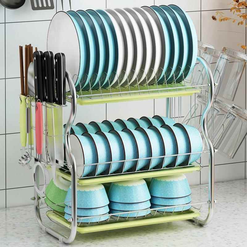 高档房碗架置物架水架刀具碗碟筷收纳架放沥用品架碗厨盘架洗放碗