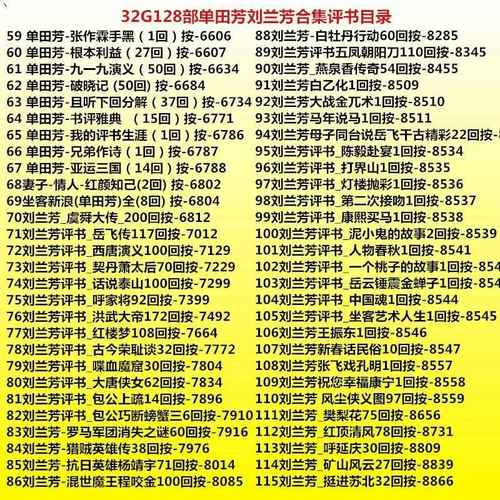 评书全集存储卡老年人32G内存卡单田芳刘兰芳音频mp3收音机TF卡播