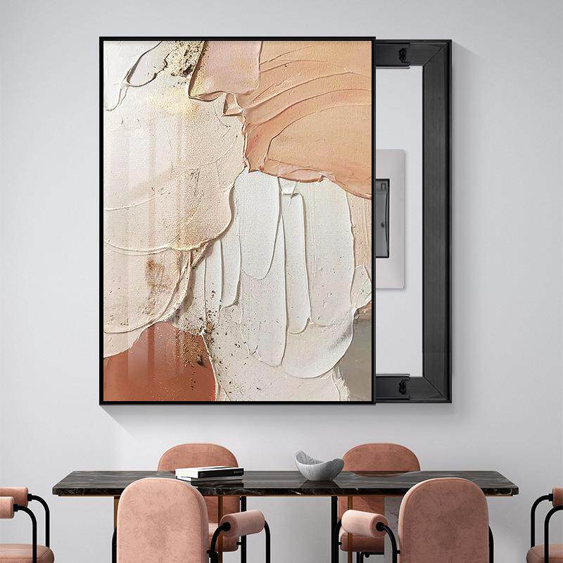 电表箱画装饰画现代简约遮挡轻奢配电箱壁画电闸箱电源总开关挂画