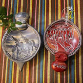 非洲手工艺品桌面收纳石头手工艺肯尼亚河马碗动物图案特色礼物礼