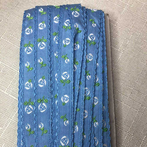 小花朵花边织带彩色提花织带服饰领口手工diy服装辅料纺织鞋帽