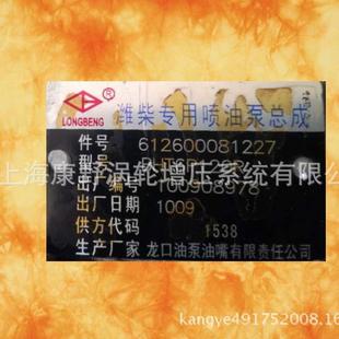 喷油泵6P11906126000812272004和62601080330Z2048Z和2092B