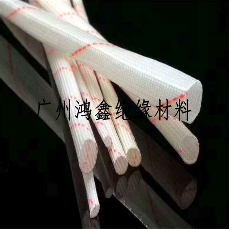 内径1-50MM红蓝条纹黄蜡管 无碱玻璃纤维套管 耐高温双层油漆管