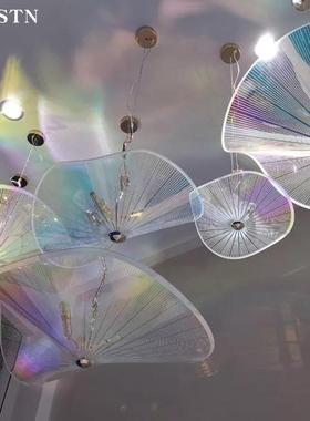 灯具创氛围装饰吊灯kt清吧梦型幻七彩v异形灯饰个TM-62516性意造