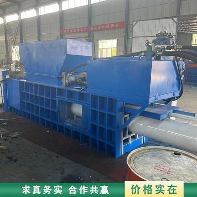 大型纸壳纸箱大捆打包机金属铁制品液压压块机 包厢尺寸可配置