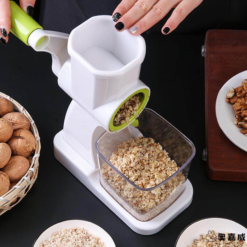 磨花生米坚果碎机器家用手摇式干果花生米研