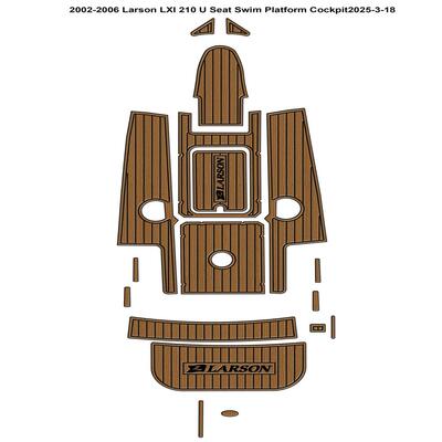 2002-2006 Larson LXI 210 U Seat 游艇船舶EVA柚木地板 eBay