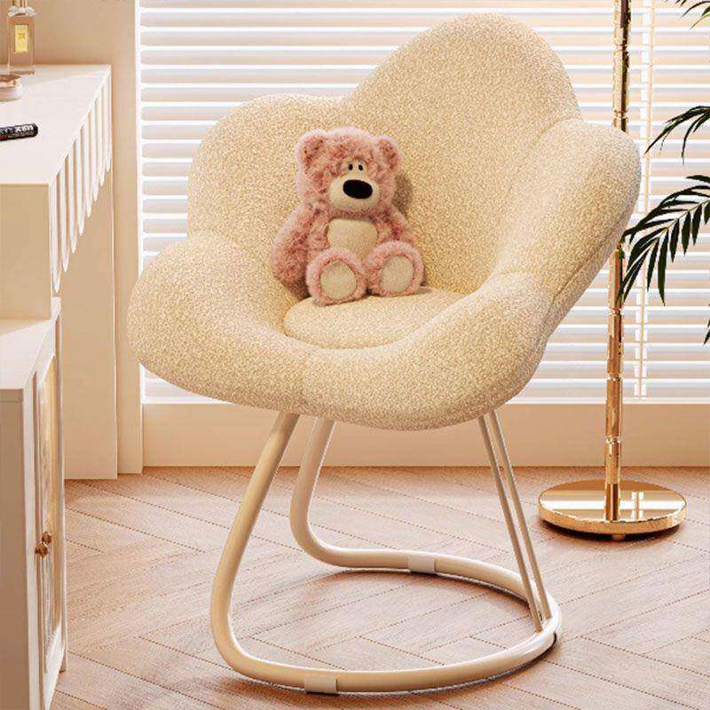 网红化妆椅靠背梳妆台椅子奶油风凳子女生卧室梅花椅可旋转美甲椅