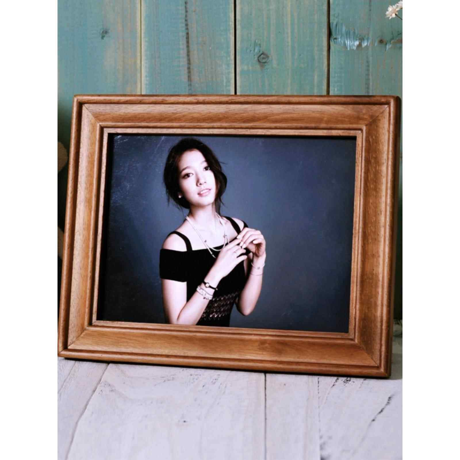 美式照片框洗相片定制7七寸6八10 16寸12寸实木相框空框摆台高端