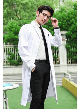 高档医之星白护大褂男薄款短袖生工作服医长袖医学大生衣医师服实