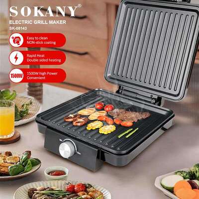 出口SOKANY08143牛排机三明治机煎烤器帕尼尼吐司机GRILLMAKER