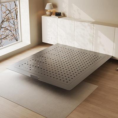 悬浮床小户型架意式极简无床头床主卧双人床2025新款碳素钢床架