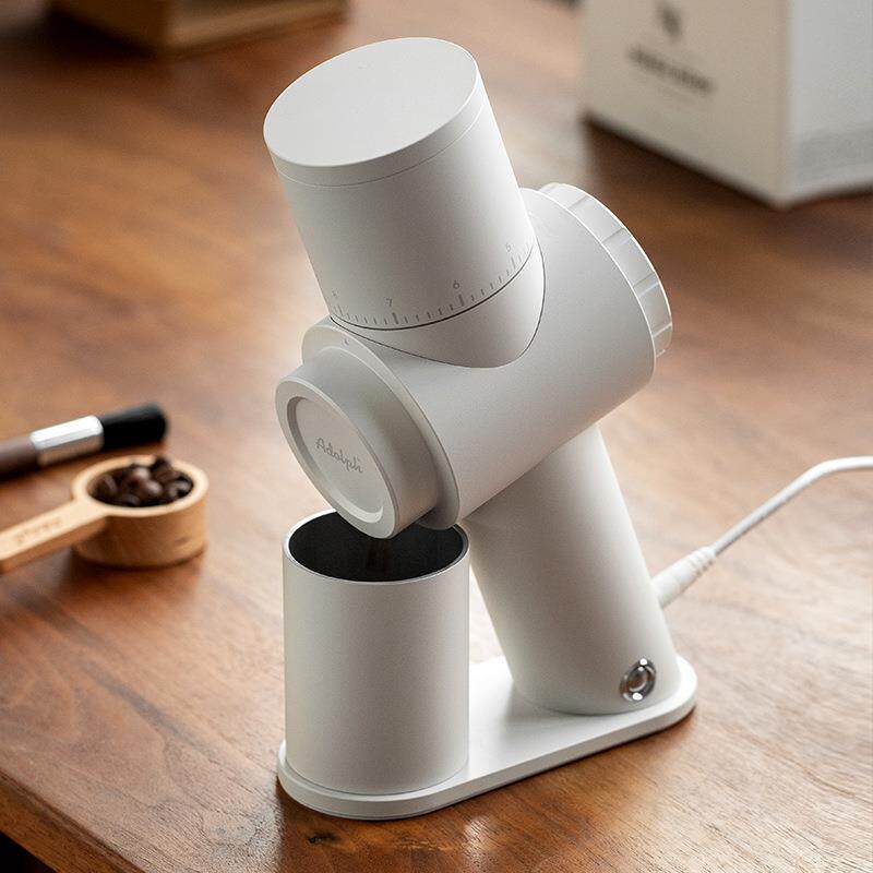 直销新款黑鲨电动咖啡磨豆机 咖啡豆研磨机 可调节粗细度家用商用