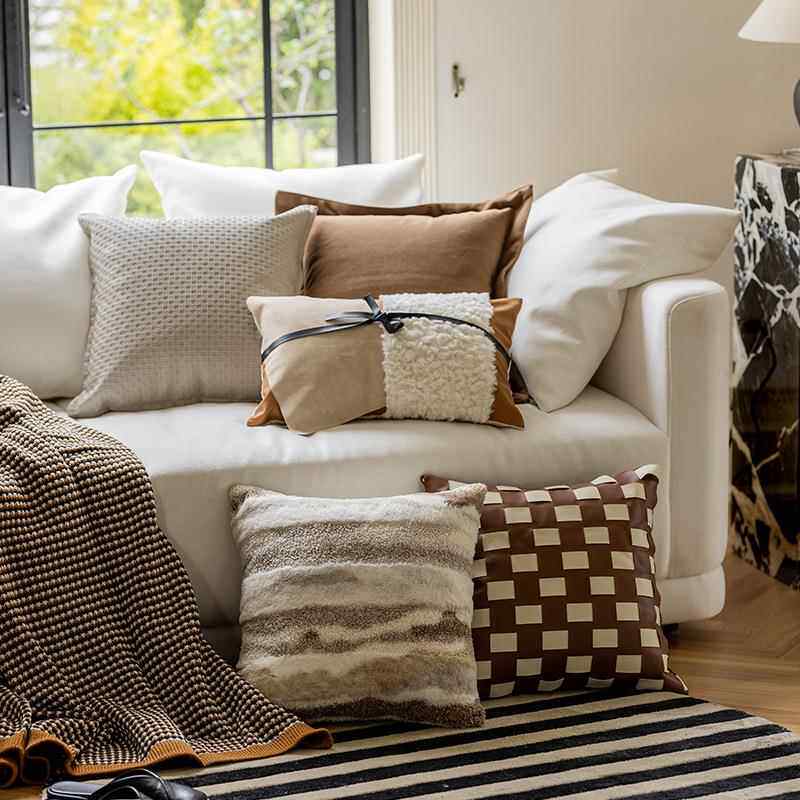 北欧现代轻奢抱枕靠垫客厅沙发靠背酒店样板房装饰靠枕抱枕套 - 艾英旗舰店出品