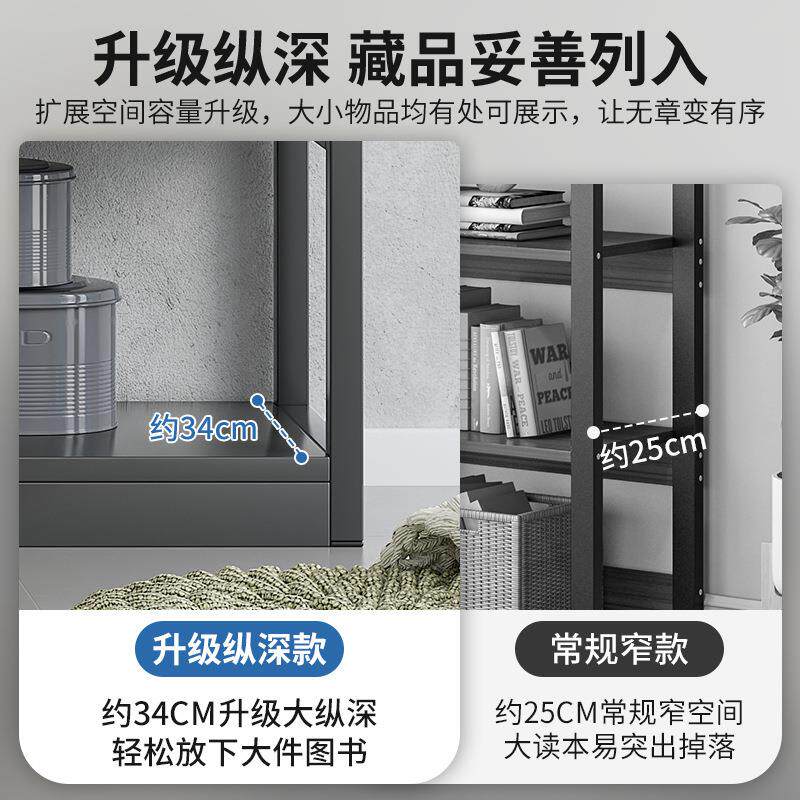 简约客置物架多层地收纳架家风用靠墙客厅W98B物品落摆厅件收纳陈