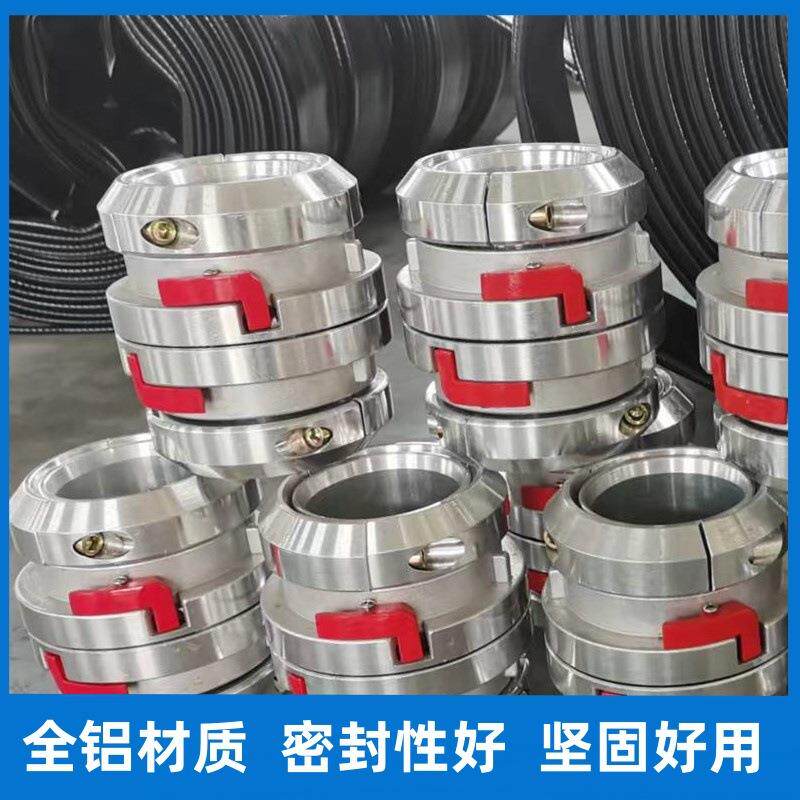 德自锁192口接扣快速接头接式龙氨吸水聚酯水带软管消防远程供水