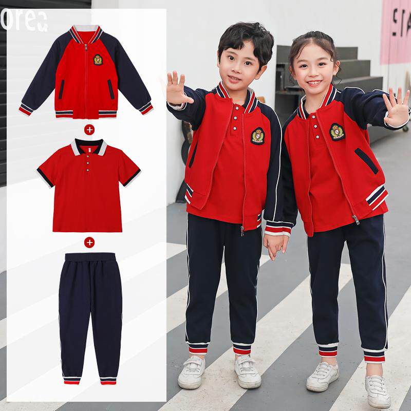 高档儿采校购产品幼园服套装，小学校服，春秋三件套，夏运动季服