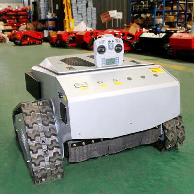 锂电550mm宽幅工具ZY-550L果园遥控割草机器人履带式割草机剪草机