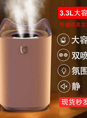 3L Air Humidifier Essential Oil Aroma Diffuser Double Nozzle