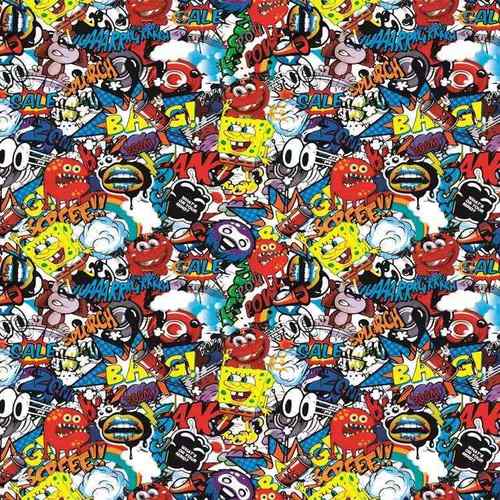 仿真水转印膜 卡通人物图案pva薄膜水转印水披覆膜