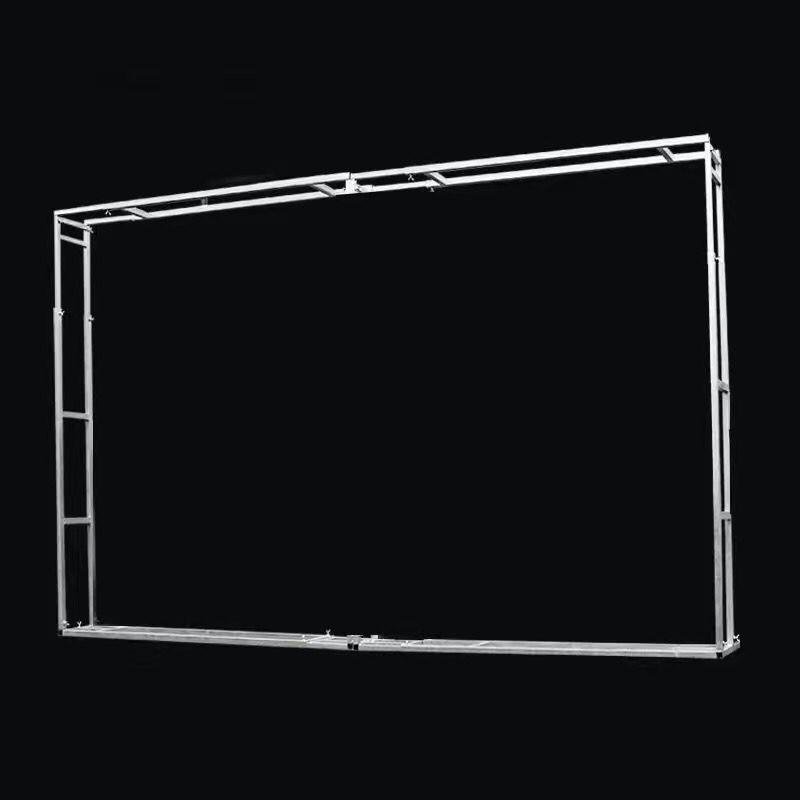 新款婚庆伸缩杆背景架桁架户外婚礼舞台防风广告支架喷绘简易布置