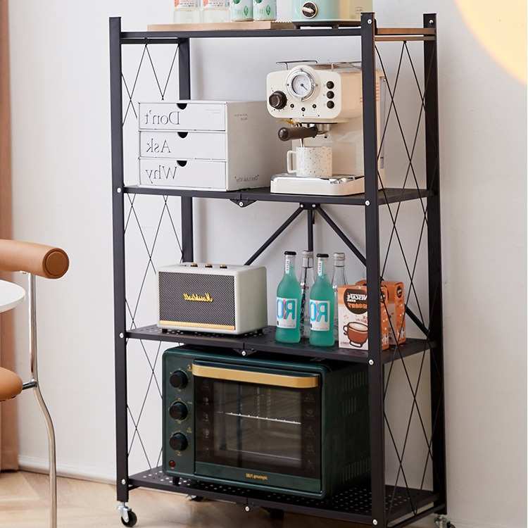 推车叠置架储免定制折物置物架家用多层置物储架安装架厨房物落地
